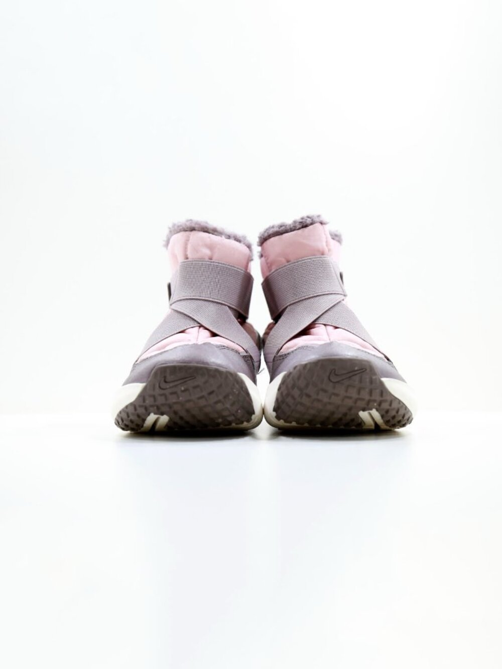 Nike Flex Advantage Pink & Taupe Nylon Faux Fur Lined Winter Boots - Big Kids' 3 - Picture 2 of 7